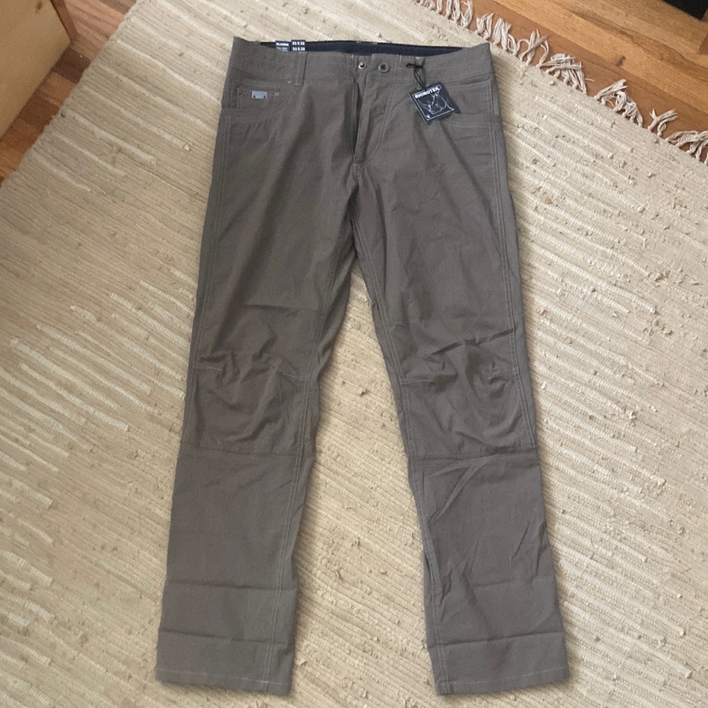 Kuhl Dark Khaki Pants Mens 33x32 New With Tags